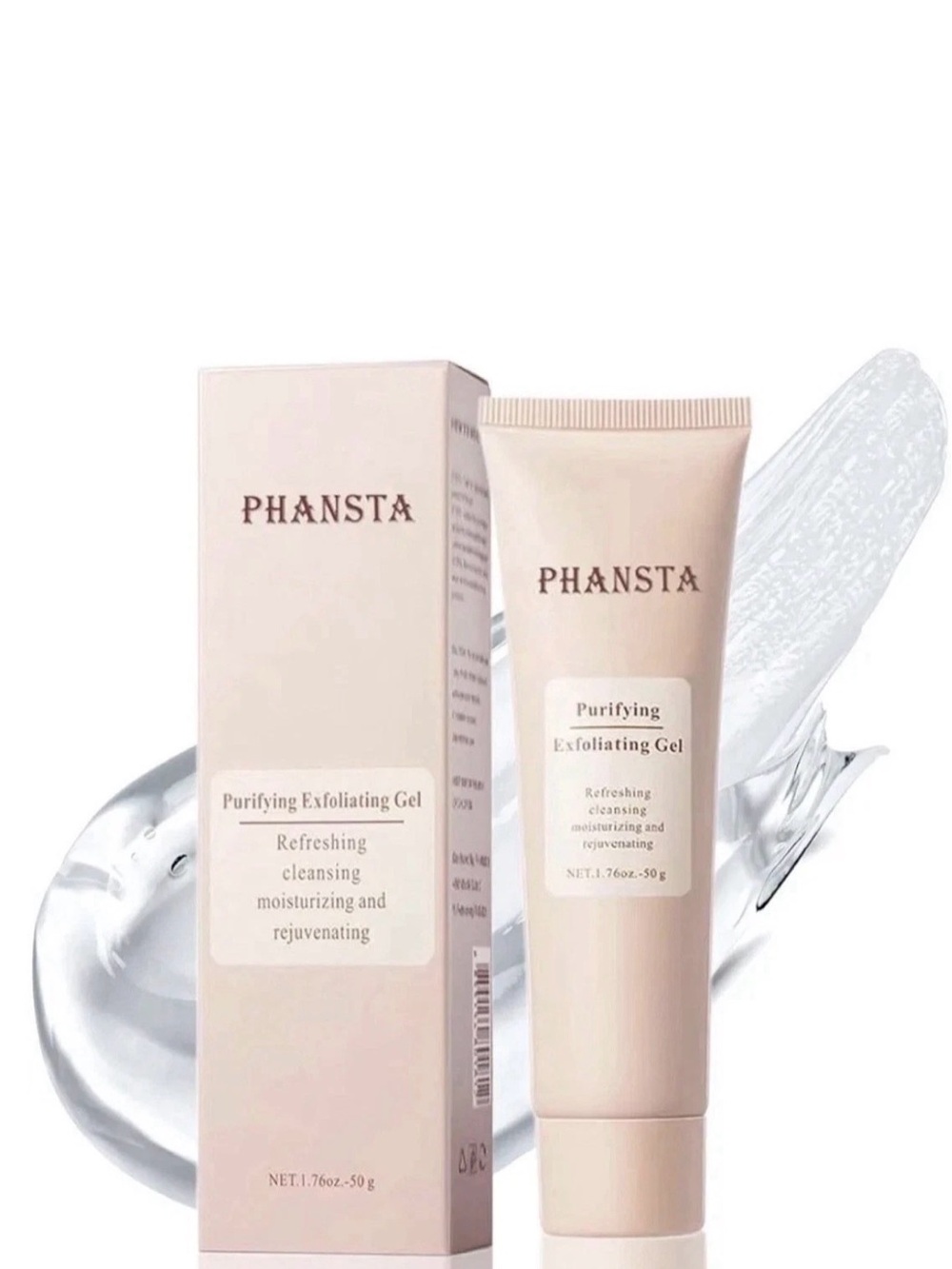 50g Purifying Exfoliating Gel, Quarxery Purifying Cream for Face & Body